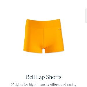 New Tracksmith Bell Lap Shorts in marigold. Never worn.
